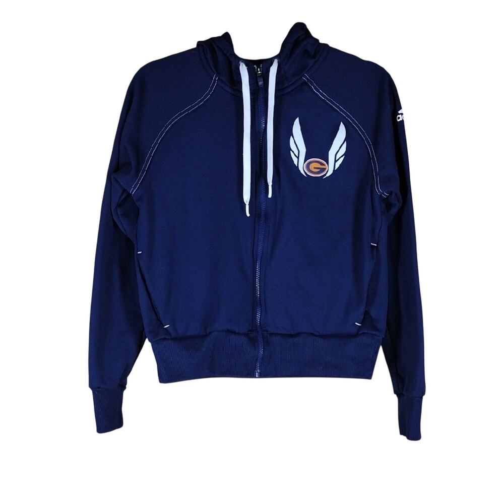 Adidas Navy Blue Sportswear Athletic Workout Outdoor Casual Full Zip Up Jacket